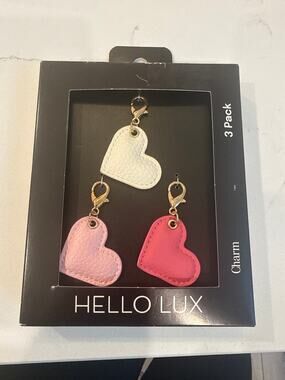 HELLO LUX 3pk charm heart